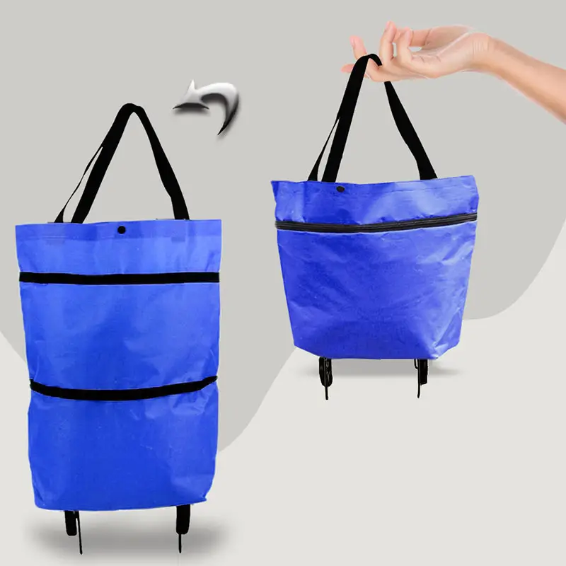 Водонепроницаемая индивидуальная печать логотипа, модная сумка для шоппинга с колесиком