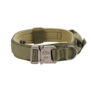 Ensembles collier et laisse de dressage pour chien de compagnie personnalisé <span class=keywords><strong>OEM</strong></span> Laisse et collier en nylon élastique pour chien de taille moyenne et grande