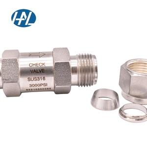 316 thép không gỉ Hướng dẫn sử dụng điện áp lực cao poppet kiểm tra van cho khí phương tiện truyền thông - Product Image 5