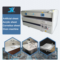 JX AUTO manuel CNC Corian feuille pour évier chauffage four machine pour salle de bain fabrication