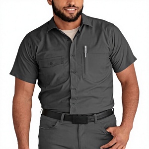 Combinaison respirante pour homme printemps-automne, bande réfléchissante, résistante aux acides et aux alcalis, en coton pur, ignifuge, protection du travail - Product Image 2