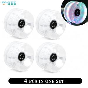 SeeMore 4pcs 82A Härte Clear PU Skateboard Street Skating Wheel Polyurethan Skateboard Griffbrett Räder - Product Image 2