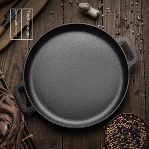 Wholesale Non-Stick Cast Iron Griddle <b>Pan</b> Cast Iron Skillet Frying <b>Pan</b> for Steak Pancakes Kitchen Cooking - Product Image 2
