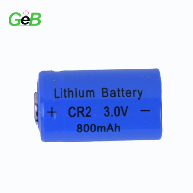 Factory Wholesale GEB Lithium Battery CR2 15270 3.7v 400mAh Li-ion Rechargeable Battery CR15270 for Laser Sight Digital Camera