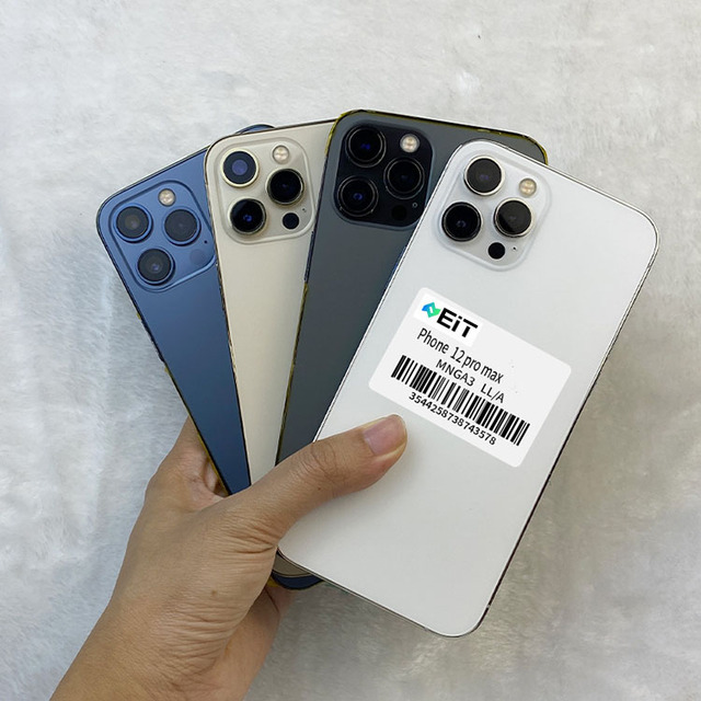 Wholesale Mobile Grade B Used iPhone 12 Pro Max Smartphone 128GB  Memory Cheap Used Phones Unlocked Used Phones US