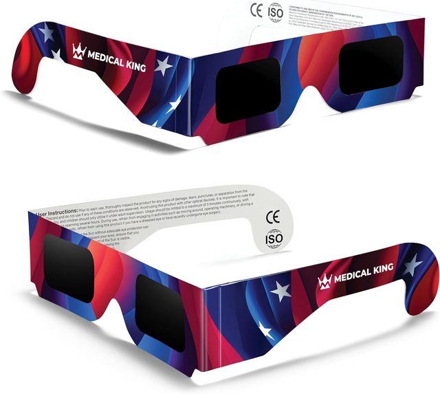 CE and ISO Certified Safe Shades - Solar Eclipse Glasses & Solar Filter for Direct Sun Viewing