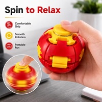 Perlengkapan Pesta Interaktif Tren 2026, Bola Putar 3D, Fidget Spinner Warna-warni, Souvenir Ulang Tahun Plastik