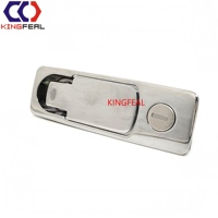 Serrure de porte à compression de grande taille, étanche, à espacement réglable, avec poignée et languette de compression