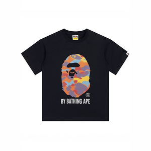 T-shirt à manches courtes <span class=keywords><strong>BAPE</strong></span> tête d'éléphant requin 260g, modèle lourd, tendance, pour le commerce de gros et l'exportation 1 - Product Image 5