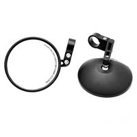 Rétroviseur latéral de moto résistant aux intempéries et à la corrosion, avec filetages standard 8/10 mm et accessoires de lentilles remplaçables