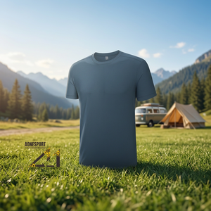 เสื้อยืดกีฬาผู้ชาย ผ้าสแปนเด็กซ์ ไนลอน แห้งเร็ว ระบายอากาศดี คอกลม แขนสั้น ทรงปกติ - Product Image 1