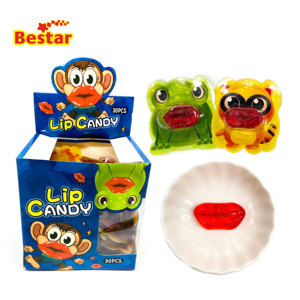 Hot Red Lips Halal Gummy Candy Sexy y Fancy Animal Shape Sabor afrutado <span class=keywords><strong>Kiss</strong></span> Lip <span class=keywords><strong>Jelly</strong></span> Candy Empaquetado en caja - Product Image 5