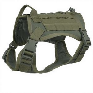 Harnais pour chien Charkool, écologique, pour grands chiens, résistant, anti-traction, avec poignée, réglable, vert, pour une promenade et un dressage faciles - Product Image 1