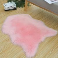 Tapis en fausse fourrure directement de l'usine, décoration de salon, tapis de sol de luxe adapté aux salons