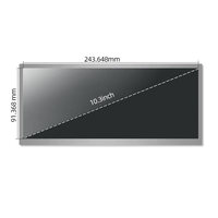 Module d'écran LCD TFT HSD103KPW2-A10 de 10,3 pouces, IPS 1920x720, haute luminosité, large plage de températures, pour extérieur, avec carte de commande