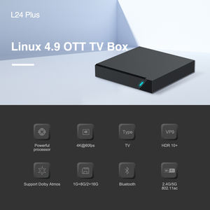 L24 Plus Linuxセットトップボックス内蔵デュアルWiFi 2.4G/5G 4K LINUX <span class=keywords><strong>TV</strong></span> <span class=keywords><strong>BOX</strong></span>プレーヤータイムリーにOTT更新 - Product Image 3