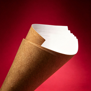 Rollo de Papel Kraft con Revestimiento de una Cara, Antiincrustante, Resistente a la Humedad, Tamaño Personalizable, Color Natural, para Regalos, Manualidades y Embalaje - Product Image 4