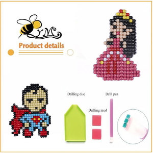 Vente en gros de toiles d'animaux <span class=keywords><strong>diamant</strong></span>és pour enfants, peintures murales modernes en résine peintes à la main, peintures par numéro pour enfants - Product Image 5