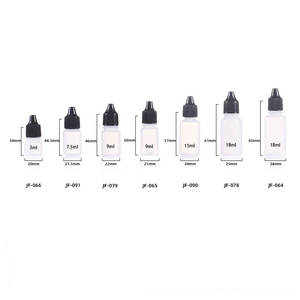 Custom <b>Plastic</b> Dropper Bottles 3 7.5 9 15 18ml LDPE Cylinder Sealing Type For Cosmetic Sample <b>Packaging</b> - Product Image 1