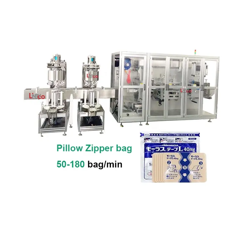 BG800Z fermeture éclair sac forme remplissage joint machine à emballer pour hydrogel gel patch soulagement de la douleur patch