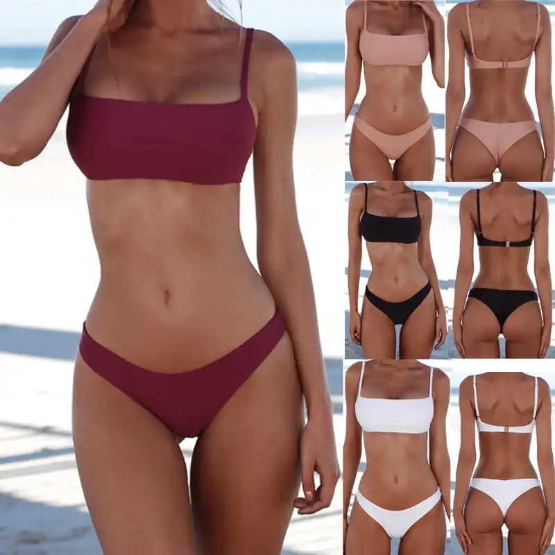 2021 Female Badeanzug High Waist Custom Designer Two Piece Sexy Plus Size Women Swimwear & Beachwear