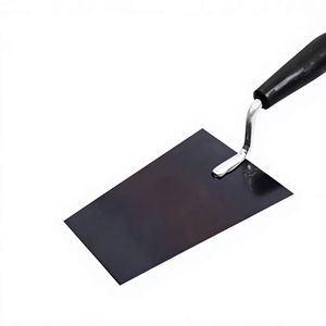 Truelle à plâtre en acier à haute teneur en carbone, lame plate, manche ergonomique en plastique, qualité industrielle pour travaux de maçonnerie - Product Image 1