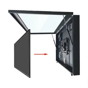 黑色室内室外液晶钣金卫士电视外壳，适用于15 "24" 43 "50" 55 "65" 75 "85" 监控器柜外屏蔽