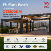 Fabricant de pergolas en aluminium, gazebo, pavillon avec toit en métal, conception personnalisée, service direct d'usine et de vente en gros