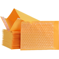Enveloppes en papier kraft à bulles jaunes, résistantes aux déchirures, taille personnalisée disponible, sacs d'expédition protecteurs pour livraison express