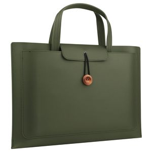 Housse d'ordinateur portable simple et imperméable en cuir PU, <span class=keywords><strong>pochette</strong></span> d'enveloppe, mallette pour femmes et hommes - Product Image 3