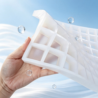 Moules en silicone de qualité alimentaire utilisés pour façonner des cubes de crème glacée congelée, des mousses au chocolat et des cubes de crème glacée lyophilisée pour pouding