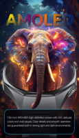 Reloj Inteligente GE400 con Monitoreo de Datos de Bienestar, Referencia de Pulso, Pantalla AMOLED, Resistente al Agua IP68, Rastreador de Bienestar Táctico