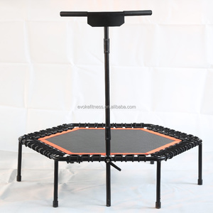 Rebondeur hexagonal professionnel de 50''55'' <span class=keywords><strong>avec</strong></span> corde <span class=keywords><strong>élastique</strong></span>, trampoline de saut à l'<span class=keywords><strong>élastique</strong></span> - Product Image 3