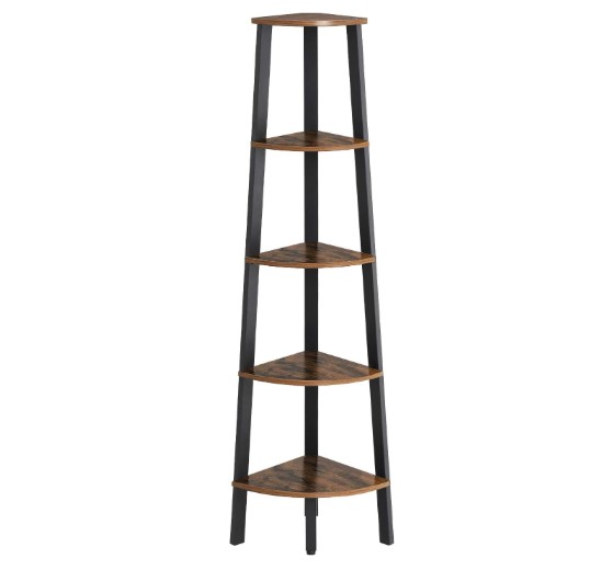 Combohome украшения книжный шкаф витрины 5 ярусов ванная комната угловая полка Стенд имитация дерева Акцент мебель