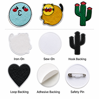 Patchs brodés de forme personnalisée, thermocollants, découpés à la chaleur, pour vêtements d'enfants, vestes, sacs à dos, accessoires vestimentaires