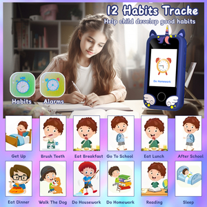 Unicorn Case Kids Smart Phone Toy Dual Camera Apariencia de teléfono celular con pantalla táctil y MP3 Regalos de cumpleaños para niños - Product Image 4