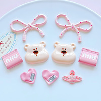 Breloques en acrylique en gros pour DIY, clips à dos plat pour chaussures, breloques Croc pour coques de téléphone, accessoires pour cheveux, fournitures artisanales mignonnes et kawaii