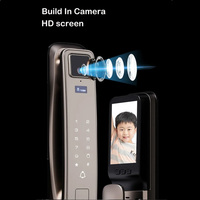 Serrure de porte intelligente à reconnaissance faciale 3D, fonction de visionneuse de veines digitales, haute sensibilité, application Xhome, carte-clé, mot de passe, serrure numérique
