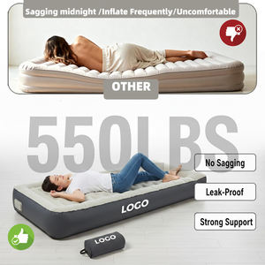 Matelas pneumatique pliable moderne en TPU avec <span class=keywords><strong>pompe</strong></span> intégrée, coussin de couchage auto-gonflable portable, facile à transporter, chambre à coucher, <span class=keywords><strong>camping</strong></span> en plein air, parc, voiture - Product Image 6