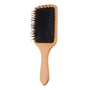 Peine de madera con cojín de aire Basil, tamaño grande, para el cuidado del cabello y masajes - Product Image 1