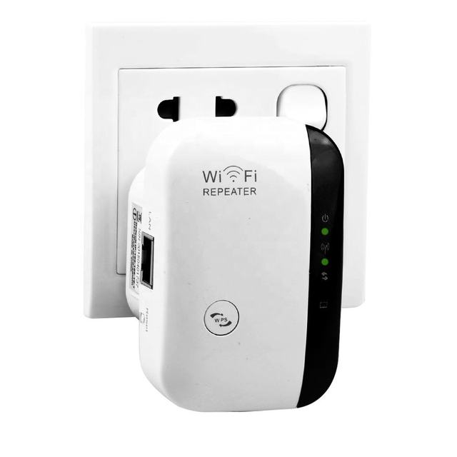 Wholesale Price Wireless WiFi Repeater 300-500sqm Coverage 300Mbps Signal Booster with Internet Port for Home Wired/Wireless