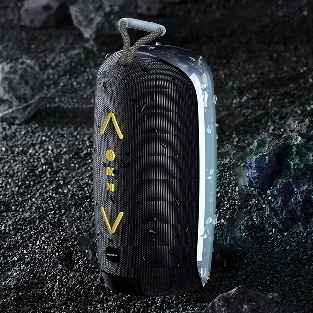 Portable Wireless for Bluetooth Speaker with Heavy Bass & RGB LED Lighting Outdoor DJ Music Player