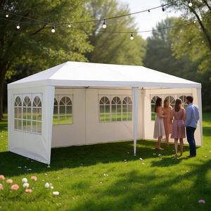 Carpa para Fiestas y Bodas al Aire Libre D0100HEWGCU de 10x20 Pies con Paredes Extraíbles, Estructura de Aleación de Aluminio y Tela de Poliéster - Product Image 2