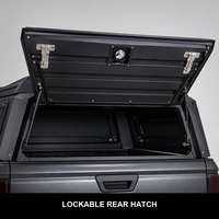 Couverture de benne rigide pliable en aluminium pour RAM 1500, profil bas, noir mat, étanche, OEM ODM