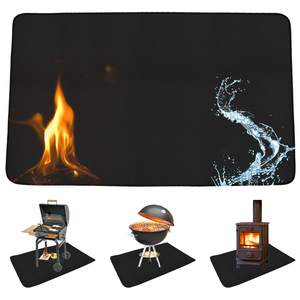 Tapis de protection <span class=keywords><strong>sous</strong></span> le gril Tapis de cheminée Tapis de protection pour feu de camp/poêle/cheminée - Product Image 1