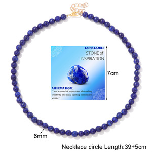 Collana Bohemien Artigianale Trendy con Perle di Pietra Zebra Naturale, Gemma Lucidata per Amanti dei Cristalli, Regalo Antistress, da Indossare Ogni Giorno - Product Image 6