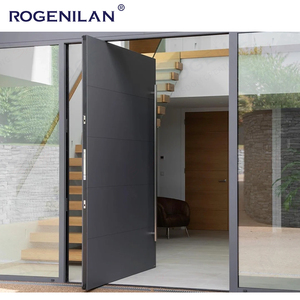 Puerta Principal Pivotante <span class=keywords><strong>de</strong></span> Seguridad Rogenilan <span class=keywords><strong>de</strong></span> Aluminio Blindado Antirrobo y Antibala para Entrada <span class=keywords><strong>de</strong></span> Casa - Product Image 2