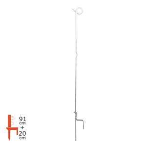 Lydite đôi đầu thép cách điện Pigtail với thép mạ kẽm Pigtail hàng rào bài viết điện hàng rào bài viết - Product Image 3