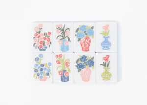 Tuiles de Mahjong américaines modernes de luxe Liora <span class=keywords><strong>Miss</strong></span> Darling avec ruban floral Grandmillennial et art acrylique inspiré des objets d'art familiaux - Product Image 4