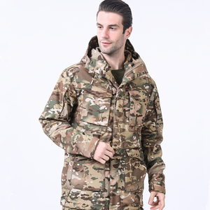 Chaqueta de Motocicleta con Capucha para Hombre, Cortavientos, Camuflaje, Ecológica, Transpirable, con Múltiples Bolsillos, Estilo Ropa de Trabajo de Invierno, Corte Regular - Product Image 4